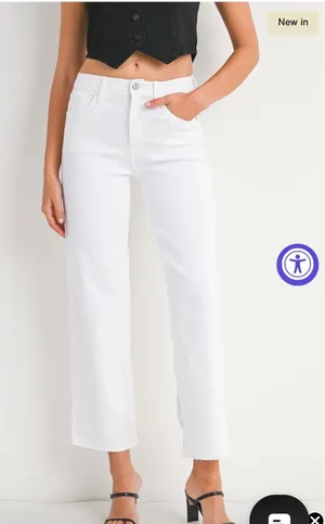 Just Black Denim White Jeans thumbnail 1