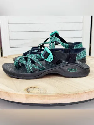 Chacos Updraft X2‎ Northern Lights Strappy Sandals Teal Black Women 7 Outdoor thumbnail 4