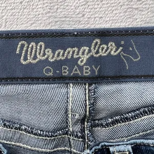 Wrangler Q-Baby Ultimate Riding‎ Jeans Dark Wash Denim Straight Leg 9x34 Western thumbnail 4