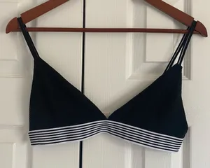Pol Triangle Bralette Medium‎ Black Bikini Dainty thumbnail 1