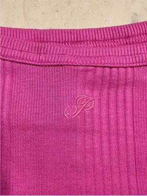 VICTORIA’S SECRET PINK Multi Rib Cami Square Neck Tank Top Pink Gossip Large thumbnail 5