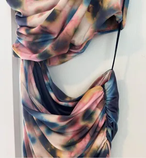 Zara Asymmetrical Tie-Dye Dress thumbnail 3