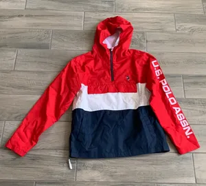 Us polo assn half zip windbreaker thumbnail 1