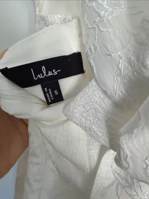 Lulus White Floral Jacquard Dress thumbnail 5