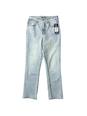 FRYE High Rise Straight Leg Relaxed Fit Cuffed Uncuffed Jean Blue Denim Sz 4/27 thumbnail 4