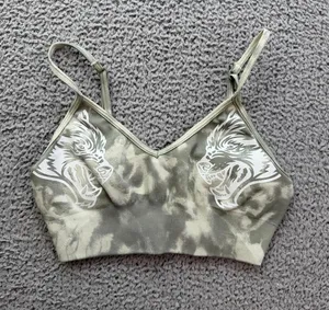 Darc Sport Wolves SHE Seamless Sports Bra Khaki Gray Tie Dye XS 240 of 500 Gym thumbnail 1