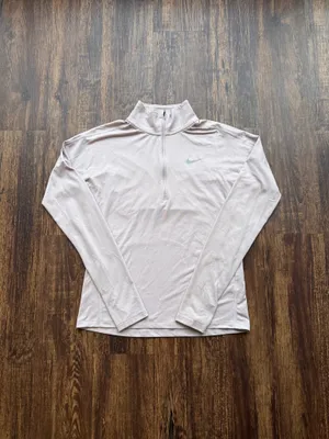 Nike Women’s Pink Dry Fit Element Quarter Zip Running Long Sleeve Top - Size XS thumbnail 2