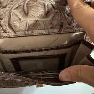 Brahmin Brown Croc Prints Crossbody Handbag thumbnail 4