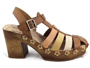KORKS Kork-Ease Willow Brown Chunky Heel Platform Sandal Clog Size 6 Boho Hippie thumbnail 1