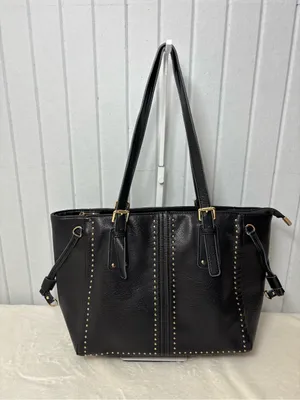 Montana‎ West Black Tote with Gold Stud Accents thumbnail 2