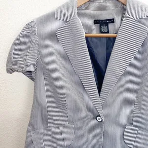 Grace Elements Shirt Sleeve Pin Striped Blazer thumbnail 2