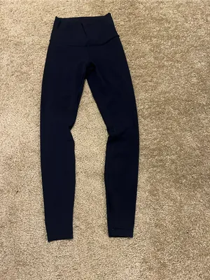 Lululemon‎ wunder under high rise legging 28” Luxtreme true navy size 2 thumbnail 7
