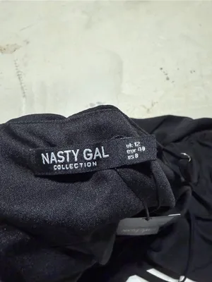 Nastygal NWT Black ruched mini dress 8 thumbnail 5