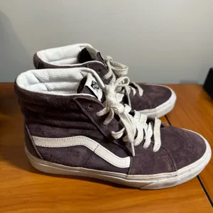 Vans‎ SK8 High Top Suede Leather Sneaker Shoe Lace Up Dark Maroon Streetwear W9 thumbnail 3