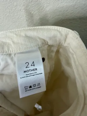 Mother Superior‎ The Flirt Chew Ankle Straight Leg Jeans Womens Size 24 thumbnail 10