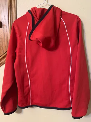 Nike Vintage Red Zip Up Hoodie Jacket thumbnail 3