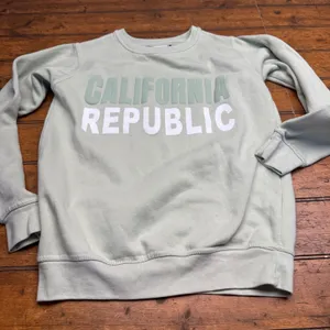 Pacific & Co California Republic Sweatshirt Light Green Crew Neck Long‎ Small thumbnail 1