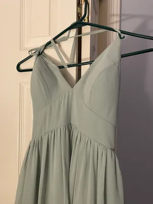 Azazie Bridesmaids Dress Agave thumbnail 4