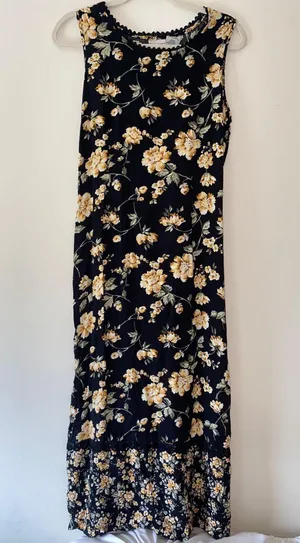 White Stag Yellow Floral Print Dress thumbnail 1