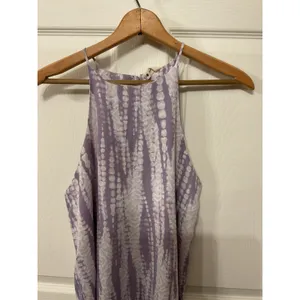 Tyche Lavender Tie Dye Racerback Shift Mini Dress | Boho Resort Vacation, S thumbnail 4
