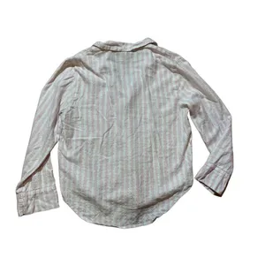Victoria’s Secret pink white metallic silver striped pajama set sz small‎ thumbnail 3