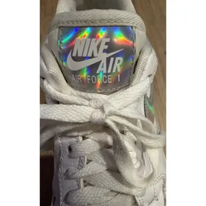 Nike Womens Air Force 1 Low Iridescent Swoosh White CJ1646 100 Sneakers Size 6 thumbnail 8