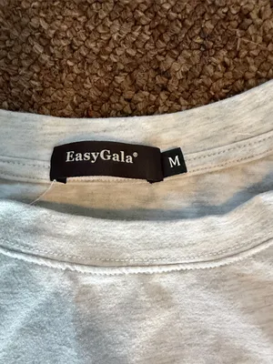 Easy Gala Light Gray Crewneck Cap-Sleeve Women’s Top thumbnail 2