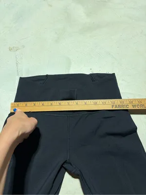 Lululemon train times crop Black leggings 8 thumbnail 3