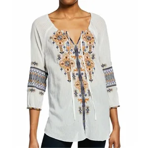 Johnny Was Amika Peasant Blouse Size S thumbnail 5