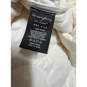 Anthropologie Do Everything in Love Quilted Puffer Vest Women OS Cream Longline thumbnail 5