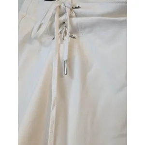 Y2K ANN TAYLOR Off White Corset Lace Up Front Mini Skirt Cotton Blend Sz 2 NWOT thumbnail 2