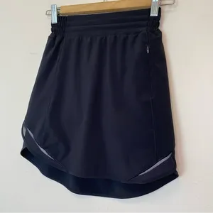 LULULEMON Hotty Hot High-Rise Lined Active Skirt *Long Black Sz 2 XS thumbnail 7