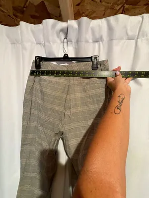 Banana Republic Stretch Women's Plaid Ankle Pants Size 6 thumbnail 4