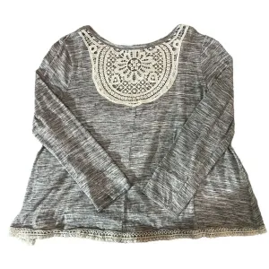 Altar'd State‎ Scoop Neck Sweater Top With Lace Detail Size Medium thumbnail 3