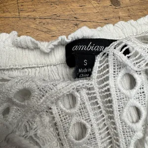 Ambiance Flowy Crochet Accents‎ Top Short Sleeve Boho Festival Blouse Size S thumbnail 3