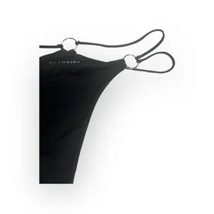 new Frankie’s Bikinis ↯ Kailyn Skimpy Ring Detail Bikini Bottoms ↯ Black ↯ Large thumbnail 7