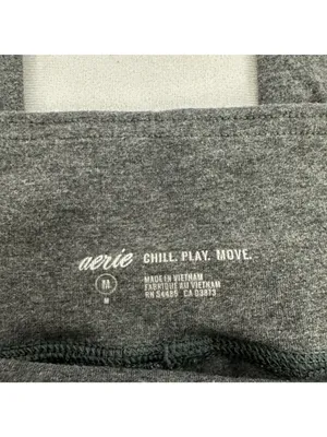 Aerie Gray Womens Leggings Medium Lightweight Stretch Activewear Casual Comfort thumbnail 3