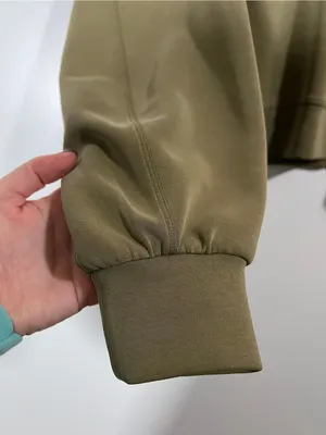 Lululemon Softstreme Perfectly Oversized Crop Crewneck Sweatshirt Bronze Green thumbnail 7