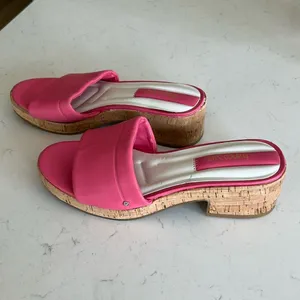 Franco Sarto Women's Pony Slide Sandal, Pink, Size 8, NWOT thumbnail 2