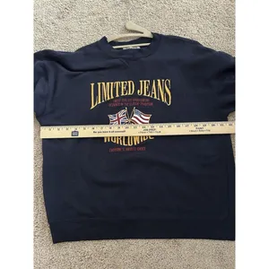 Vintage 90s Limited Jeans Worldwide Crewneck Sweatshirt Size Small thumbnail 7