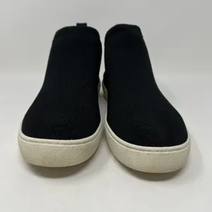 Rothy's Chelsea Sneakers Womens Size 10.5 Black Knit Pull On Shoes Boots Booties thumbnail 5