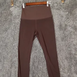 Lululemon High Rise Java Brown Nulu Leggings Running Gym Womens 6 thumbnail 3