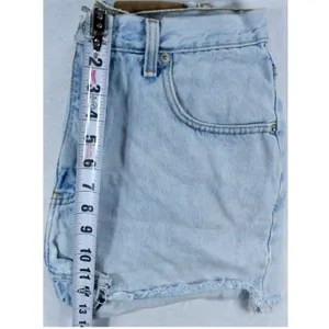 Vintage Abercrombie & Fitch High Waisted Denim Shorts Light Wash Cut Off Size 10 thumbnail 6