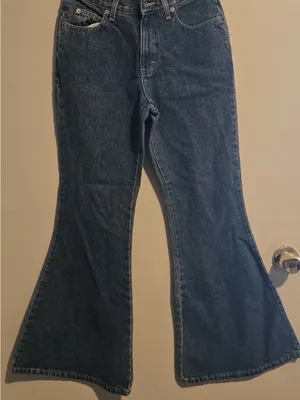 Rave 4 Real Deep Blue Flare Jeans Size 6 thumbnail 1