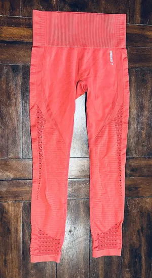 Gymshark NWOT Energy Seamless Leggings - Polka Pink/Coral - S thumbnail 9