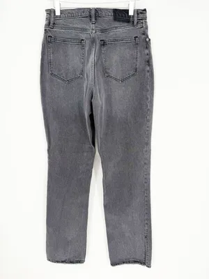 Abercrombie & Fitch‎ The 90s Straight Leg Curve Love Jeans Women's 29 Gray Black thumbnail 4