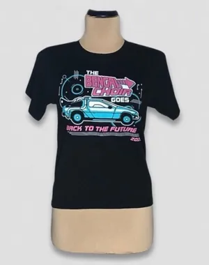Gildan Back to the Future T-Shirt Black Medium Cotton thumbnail 1