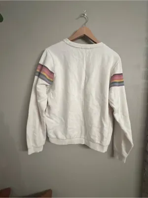 MARINE LAYER Anytime Rainbow Stripe Sweatshirt thumbnail 5