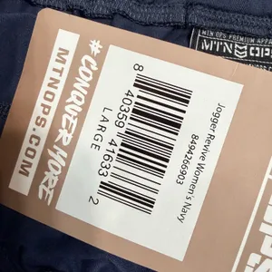 MTN OPS Womens Navy Blue Active Jogger Pants Elastic Waist Hiking Gym Size Large thumbnail 9