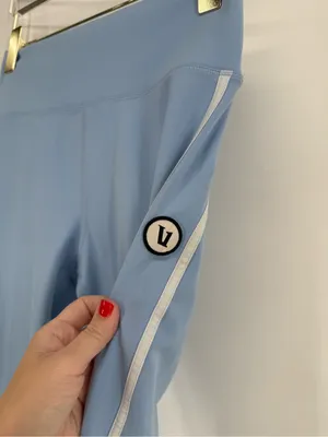 Vuori Track leggings in Orchard Light Blue Size medium thumbnail 6